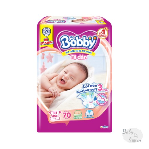 Bỉm tã dán Bobby size newborn